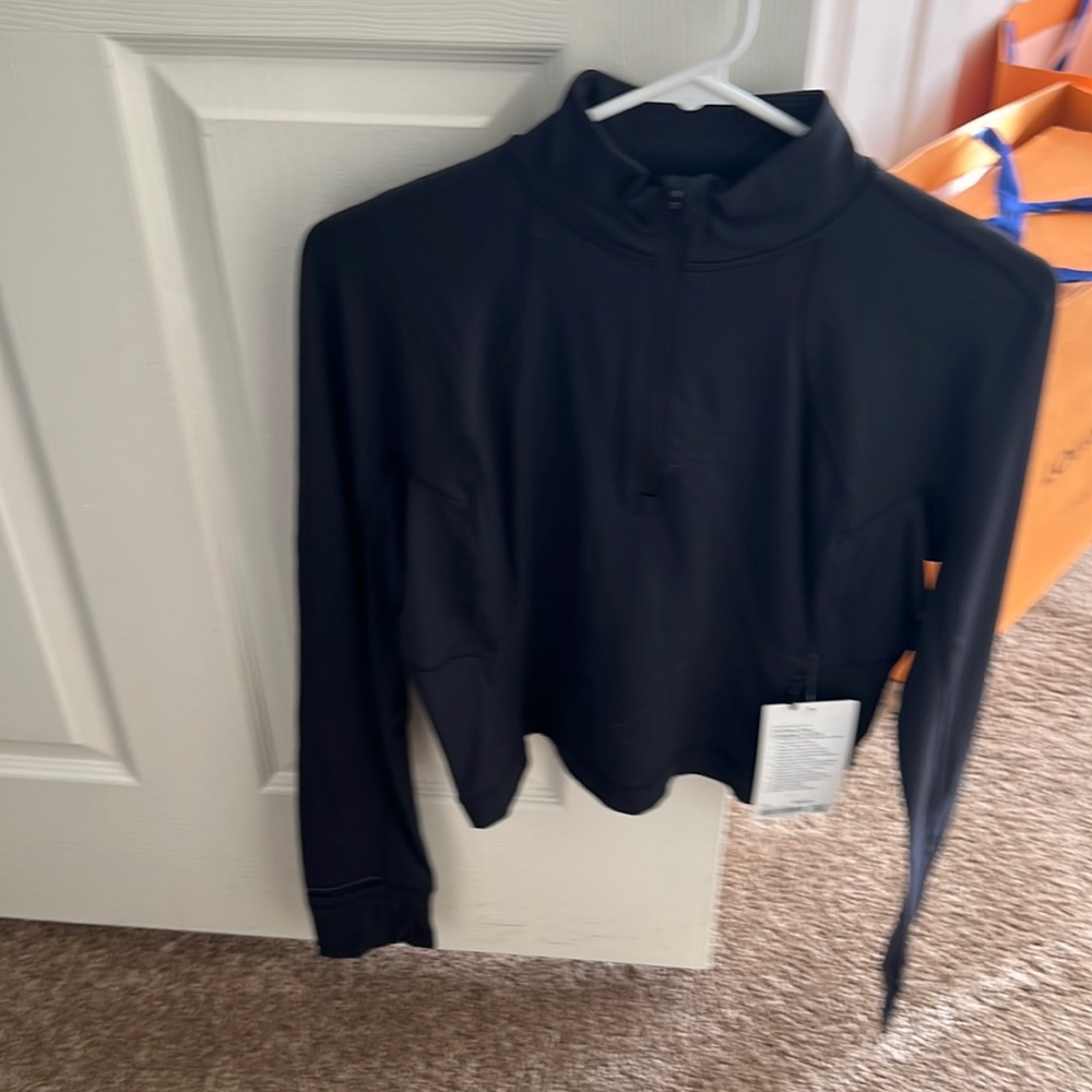 Lululemon it’s Rulu run cropped 1/2 zip